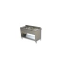 Plonge 2 Eviers Inox avec Etagère et Panneaux Latéraux - Gamme 600 - Ristopro