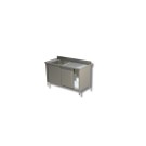 Plonge Inox Evier à Gauche sur Meuble Porte Coulissante - Gamme 600 - Ristopro