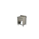 Plonge Inox 1 Bac avec Etagère et Panneaux Latéraux - Gamme 700 - Ristopro