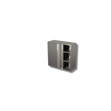 Armoire murale 2 etageres egouttoir avec portes coulissantes  - Ristopro