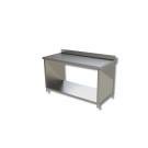 Table avec etagere et panneaux lateraux avec dosseret - Ristopro