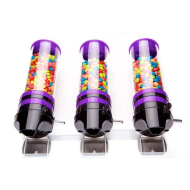 IDM - Distributeur de garnitures pour glace - 3 cylindres - HCT3-1L - PURPLE