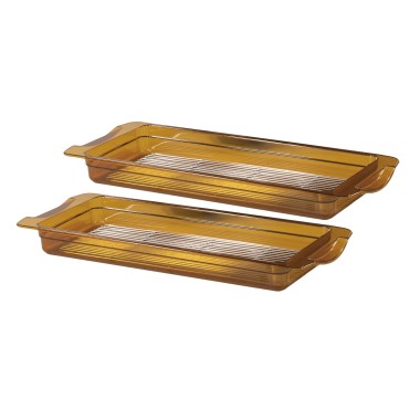 Casselin - Lot de 2 bacs GN 2/4 haute température