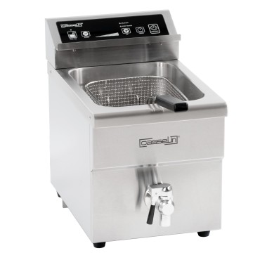 Casselin - Friteuse à induction avec vanne de vidange 8 litres