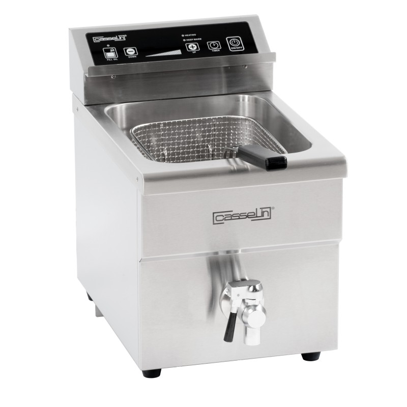 Casselin - Friteuse à induction avec vanne de vidange 8 litres