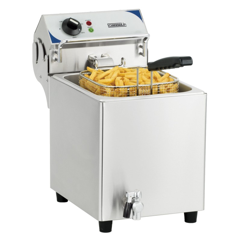 Casselin - Friteuse électrique avec vanne de vidange 7 litres