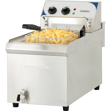 Casselin - Friteuse électrique avec vanne de vidange 10 litres haut rendement
