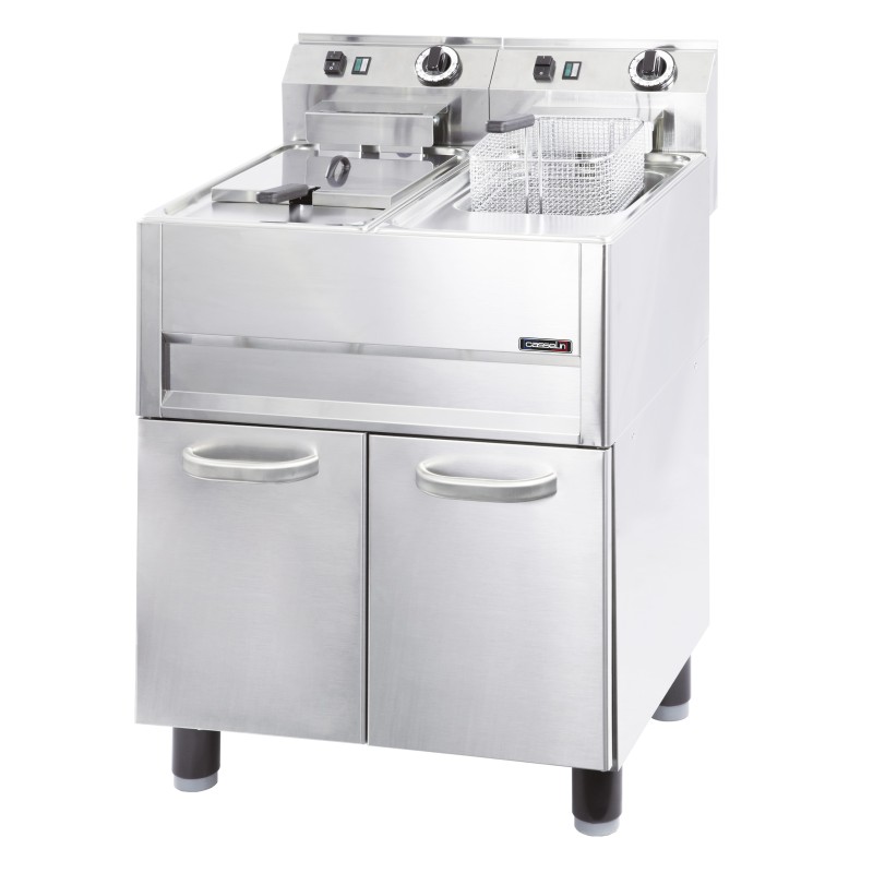 Casselin - Friteuse électrique sur pieds 2 x 13 litres