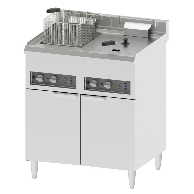 Casselin - Friteuse électrique sur pieds 2 x 16 litres