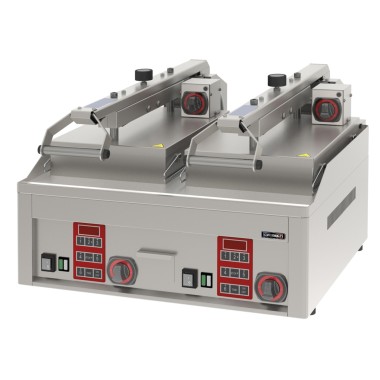 Casselin - Grill à rabat - Clam électrique semi automatique double