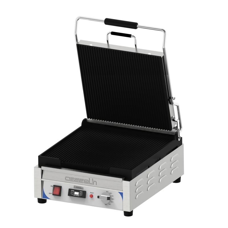 Casselin - Grill Panini XL Premium Rainurée - Rainurée avec minuteur