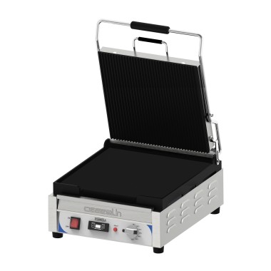 Casselin - Grill Panini XL Premium Rainurée - Lisse avec minuteur