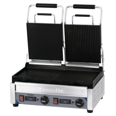 Casselin - Grill Panini double Premium Mixte avec minuteur