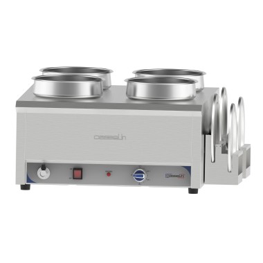 Casselin - Bain-marie à eau à sauce 4 x 7,5L