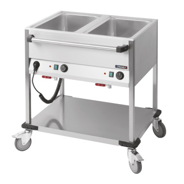 Casselin - Chariot bain-marie à eau 2 x GN 1/1