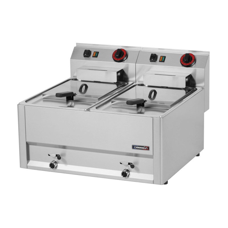 Casselin - Friteuse électrique avec vanne de vidange 2x8 litres 66