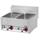Casselin - Double bain-marie GN 1/1 avec vannes de vidange 66