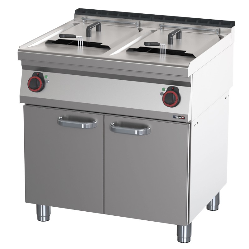 Casselin - Friteuse électrique avec soubassement 2x17 litres 80