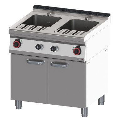 Casselin - Cuiseur à pâtes avec soubassement 2x23 litres 80