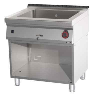 Casselin - Bain-marie GN 2/1 200 mm avec vanne de vidange et soubassement 80