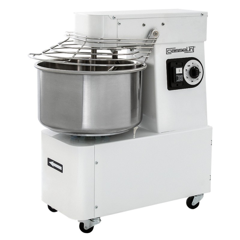 Casselin - Pétrin à spirale tête et cuve fixes 25Kg