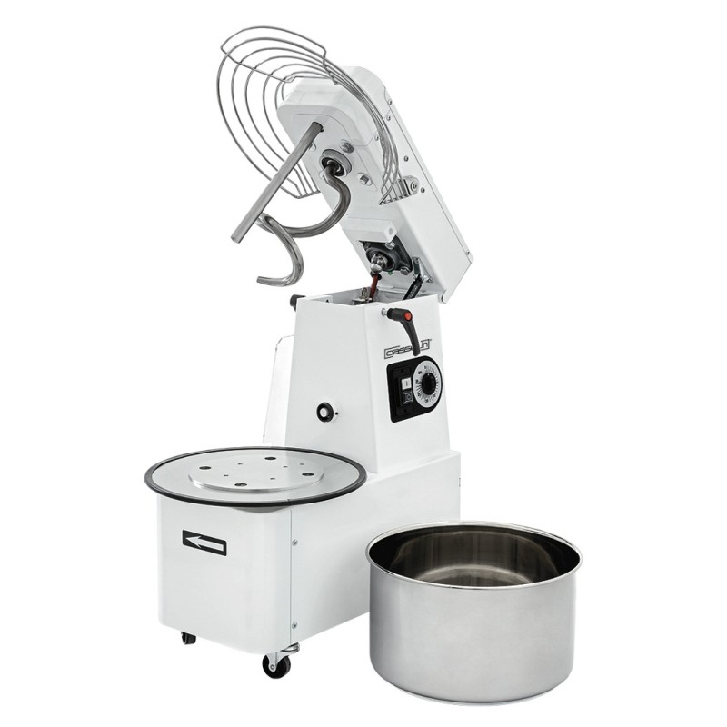 Casselin - Pétrin à spirale tête relevable et cuve amovible 25Kg