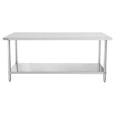 Casselin - Table de travail inox 700 avec étagère 800 mm