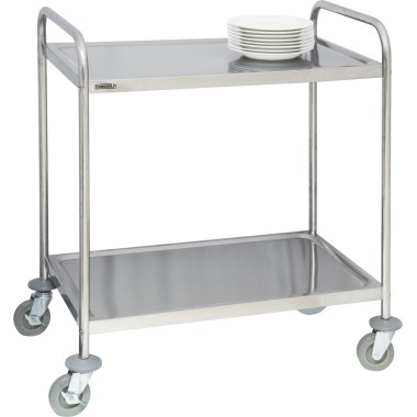 Casselin - Chariot en inox 2 plateaux