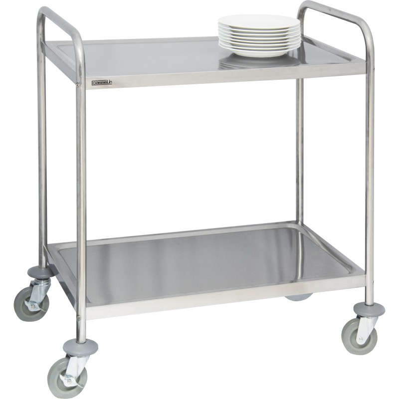 Casselin - Chariot en inox 2 plateaux