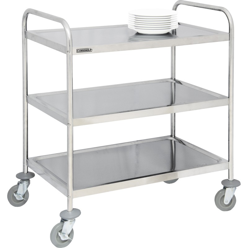 Casselin - Chariot en inox 3 plateaux