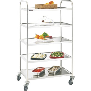 Casselin - Chariot inox 5 plateaux