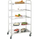 Casselin - Chariot inox 5 plateaux