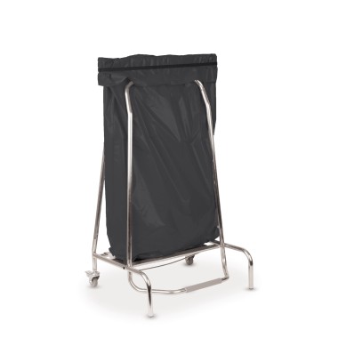 Casselin - Porte sac poubelle inox 110L