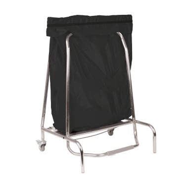 Casselin - Porte sac poubelle inox 80L