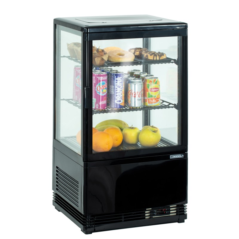 Casselin - Mini vitrine réfrigérée positive 58L Noire