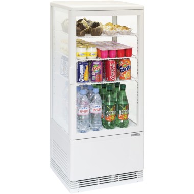 Casselin - Mini vitrine réfrigérée positive 78L Blanche