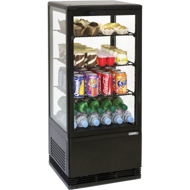 Casselin - Mini vitrine réfrigérée positive 78L Noire