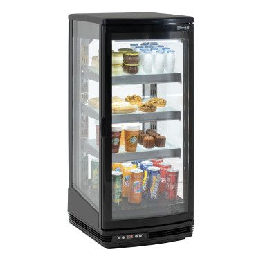 Casselin - Mini vitrine réfrigérée 93 L Noire
