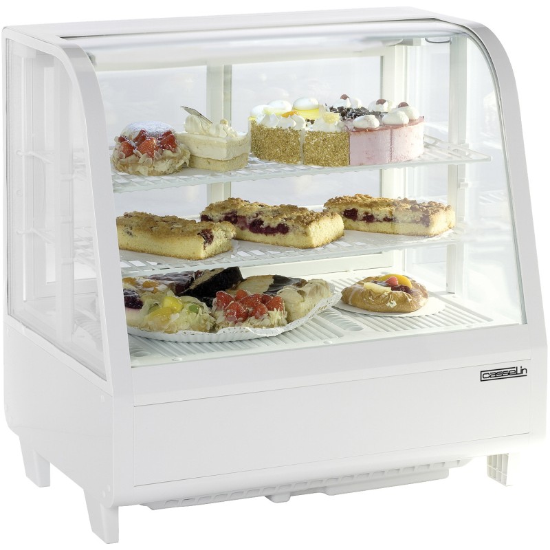 Casselin - Vitrine réfrigérée à poser 100L Blanche