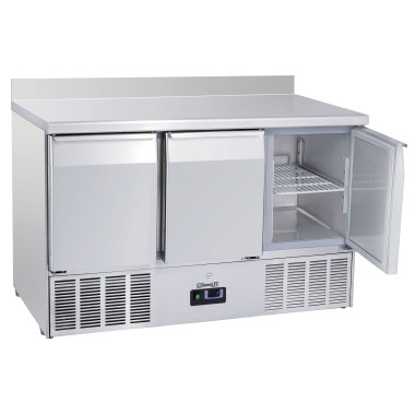 Casselin - Saladette avec dosseret 3 portes GN 1/1