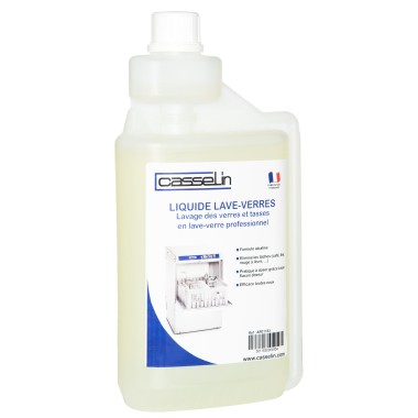 Casselin - Lot de 6 - Liquide de lavage pour lave-verres 1 L