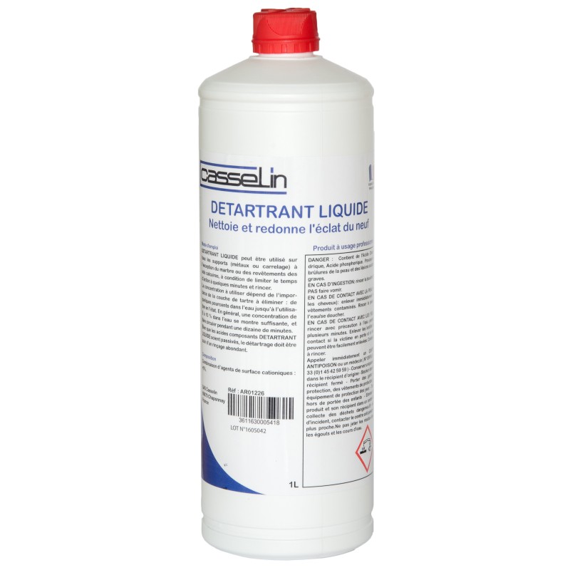 Casselin - Lot de 12 - Détartrant liquide 1L