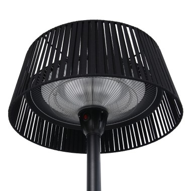 Chauffage de terrasse électrique sur pied 1500W - Noir - Zen - Veba