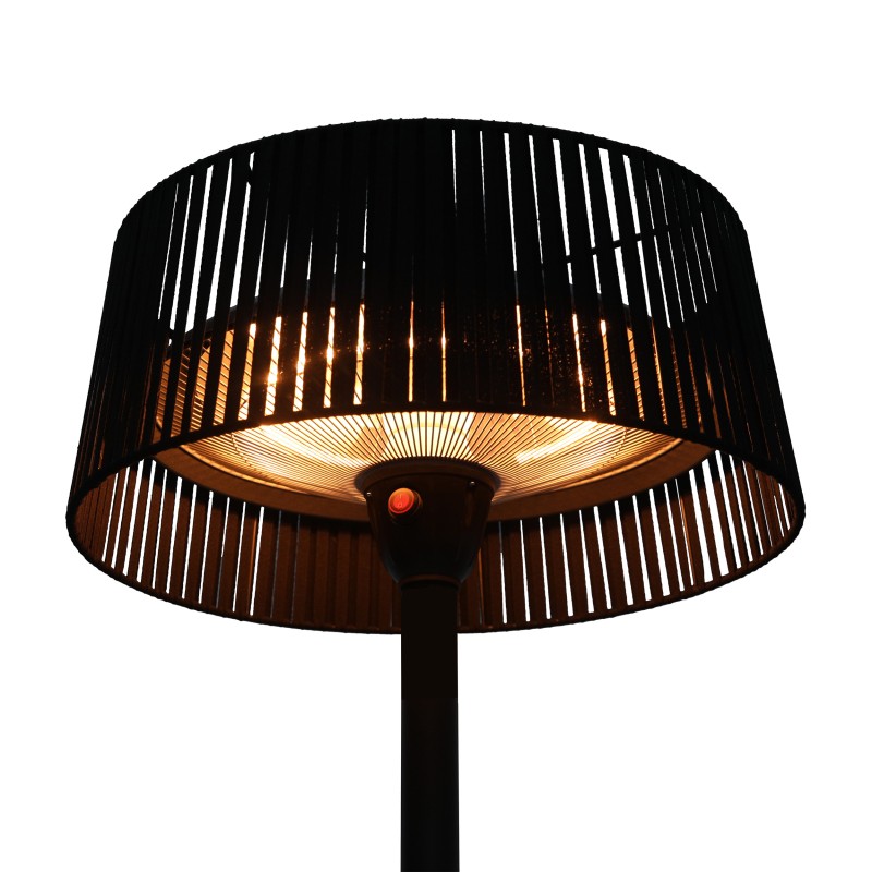 Chauffage de terrasse électrique sur pied 1500W - Noir - Zen - Veba