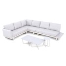 Veba - Fellow set de jardin lounge en aluminium - Gris clair
