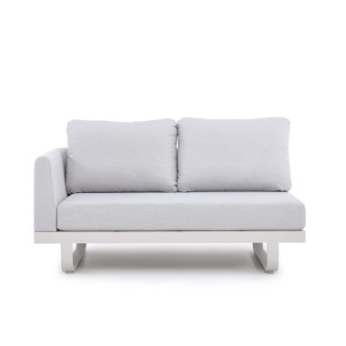 Veba - Fellow set de jardin lounge en aluminium - Gris clair
