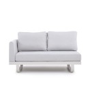 Veba - Fellow set de jardin lounge en aluminium - Gris clair