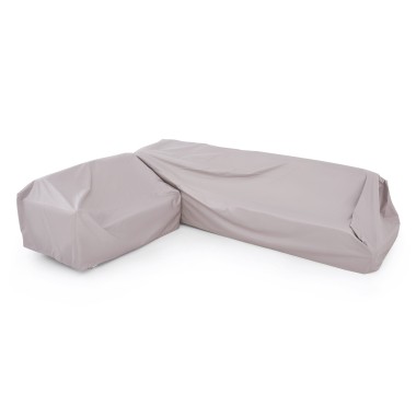 Veba - Fellow set de jardin lounge en aluminium - Gris clair