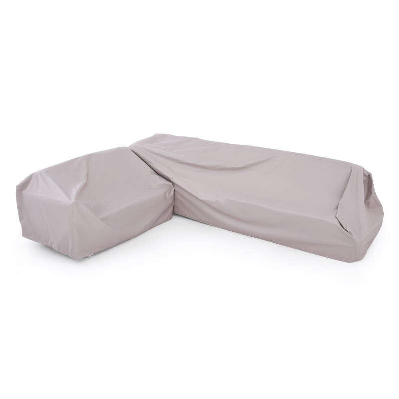 Veba - Fellow set de jardin lounge en aluminium - Gris clair
