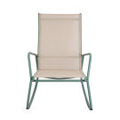 Veba - Brody fauteuil de jardin à bascule - Vert-Beige